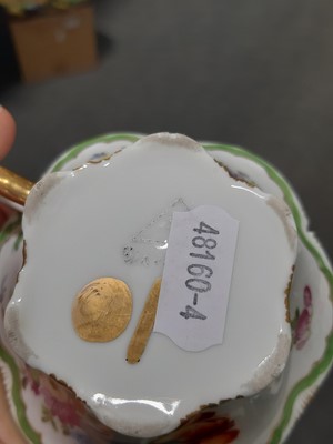 Lot 39 - Two ceramic centrepieces, Royal Worcester planter, and H Dresden cup and saucer.