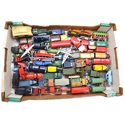 Lot 93 - One tray of die-cast models and vehicles, mostly Dinky toys.