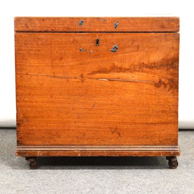 Lot 384 - Victorian mahogany silver chest