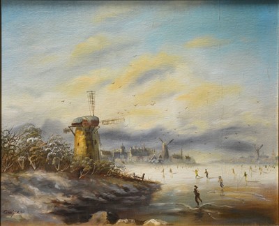 Lot 393 - Gaastra, Winter landscapes