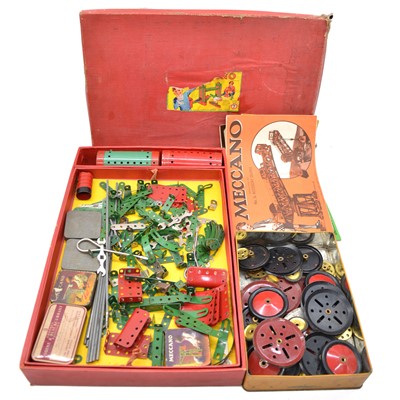 Lot 277 - Meccano outfit no.7, with extra parts and booklets.