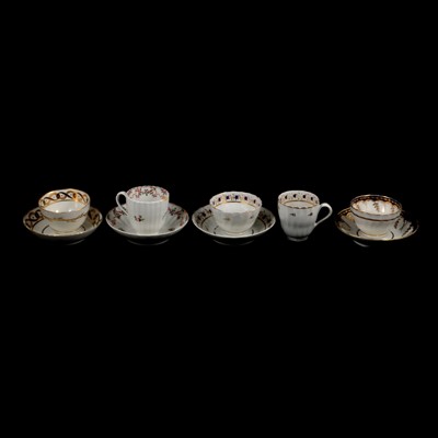 Lot 60 - Collection of English porcelain tea bowls, tea cups, and saucers