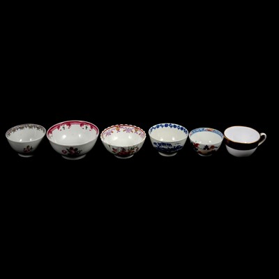 Lot 83 - Collection of 19th century English porcelain tea bowls, and saucers