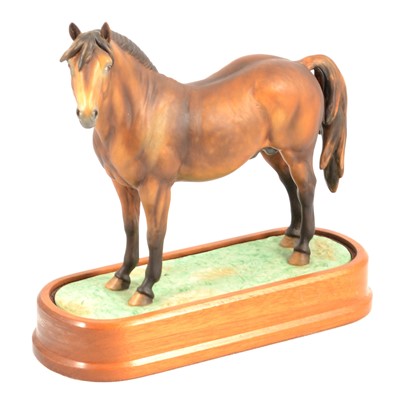 Lot 35 - Royal Worcester, Pony Stallion, a rare limited edition figurine by Doris Lindner