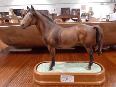 Lot 35 - Royal Worcester, Pony Stallion, a rare limited edition figurine by Doris Lindner