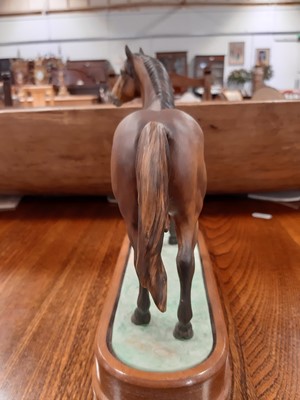 Lot 35 - Royal Worcester, Pony Stallion, a rare limited edition figurine by Doris Lindner