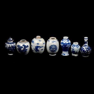 Lot 163 - Seven Chinese porcelain vases