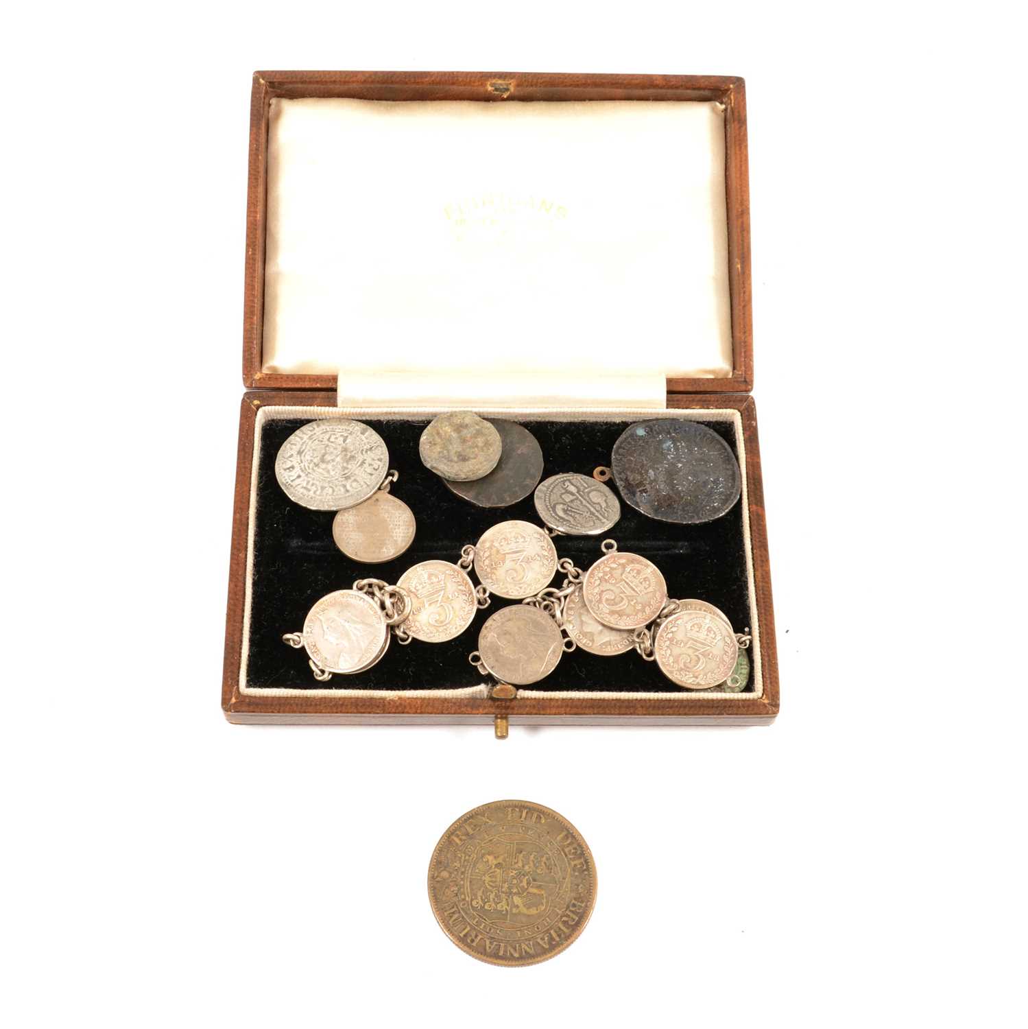 Lot 265 - English and international coins from 17th century onwards, and some banknotes.