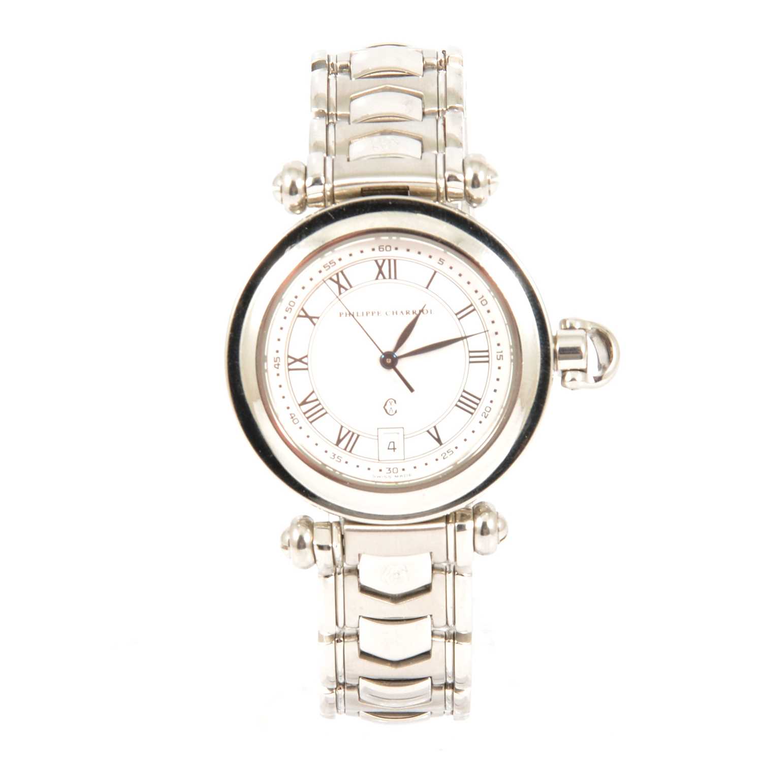 Lot 350 - Philippe Charriol - a lady's Christopher Columbus quartz wristwatch.