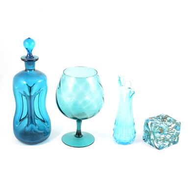 Lot 104 - Collection of decorative coloured glass