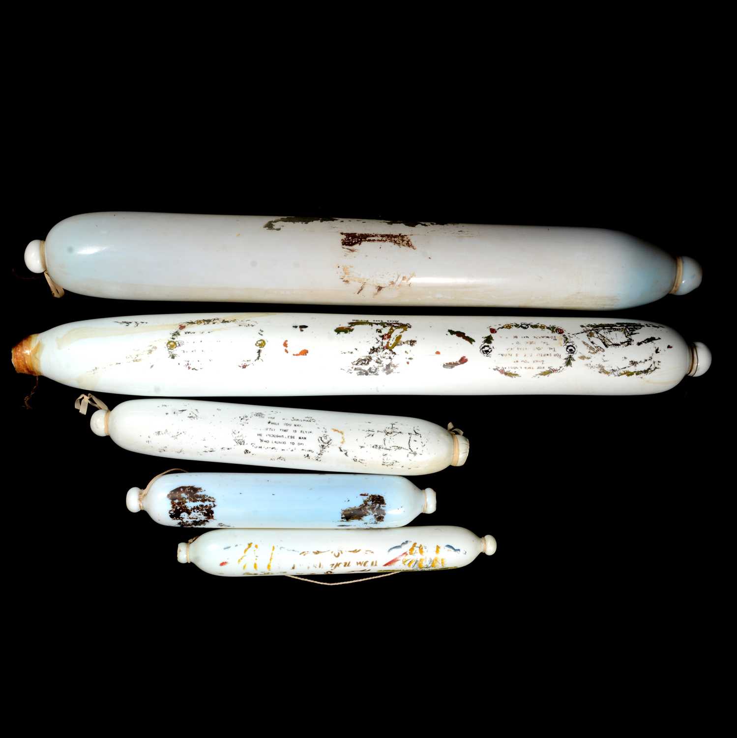 Lot 63 - Collection of five 19th century glass frigger