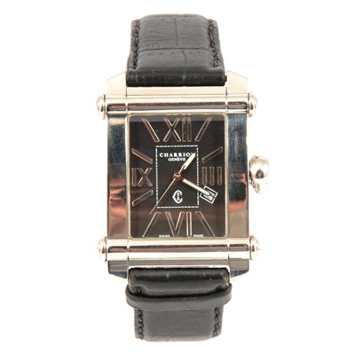 Lot 352A - Charriol - a gentleman's Columbus quartz wristwatch.