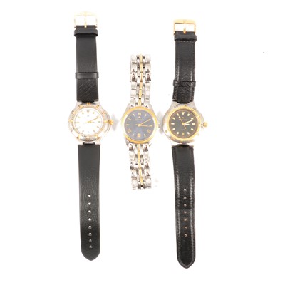 Lot 347 - Maurice Lacroix - three ladies' quartz wristwatches