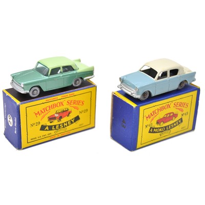 Lot 70 - Matchbox Series die-cast models Hillman Minx and Austin Cambridge