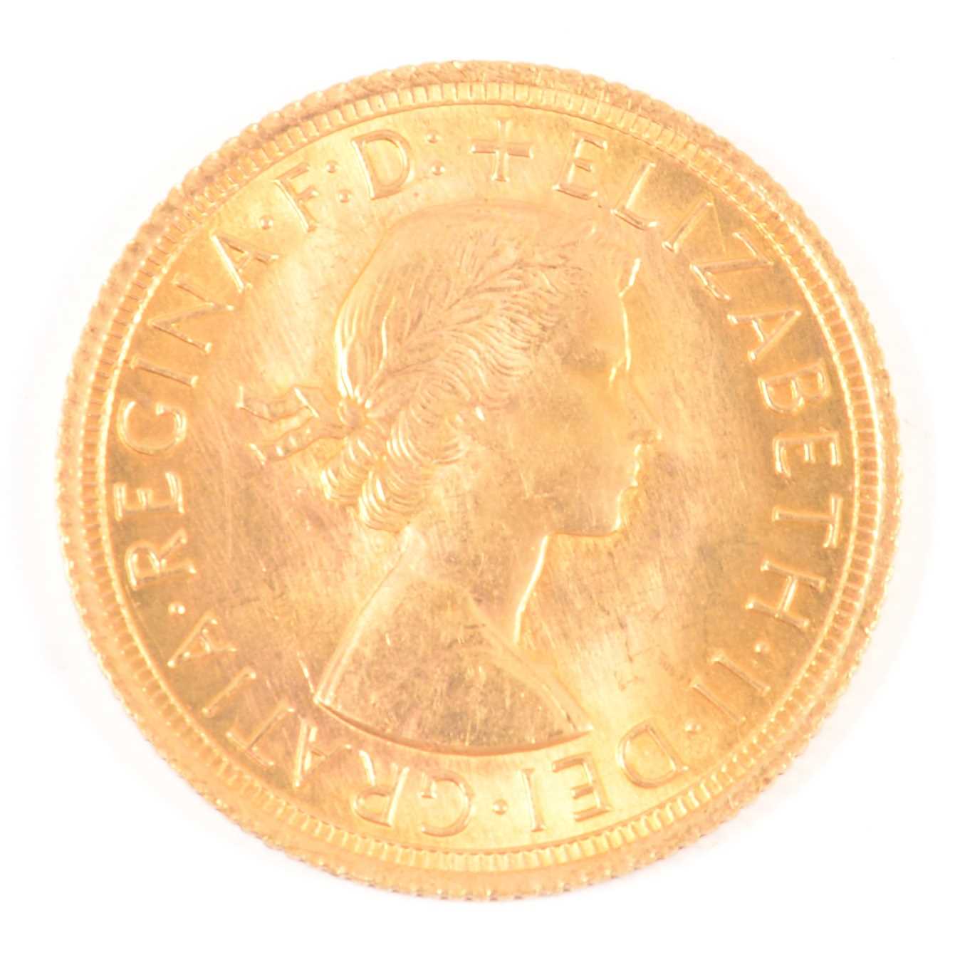 Lot 266 - Gold Full Sovereign Coin, Elizabeth II 1966.