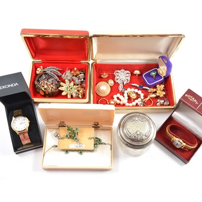 Lot 296 - A quantity costume jewellery and some jewellery boxes.