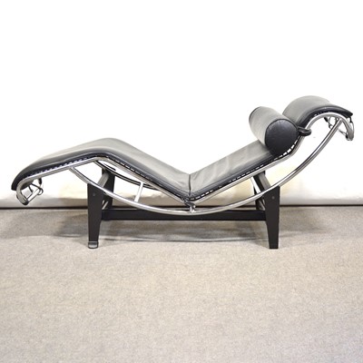 Lot 436 - A modern 'LC4' model chaise longue, after a design by Le Corbusier