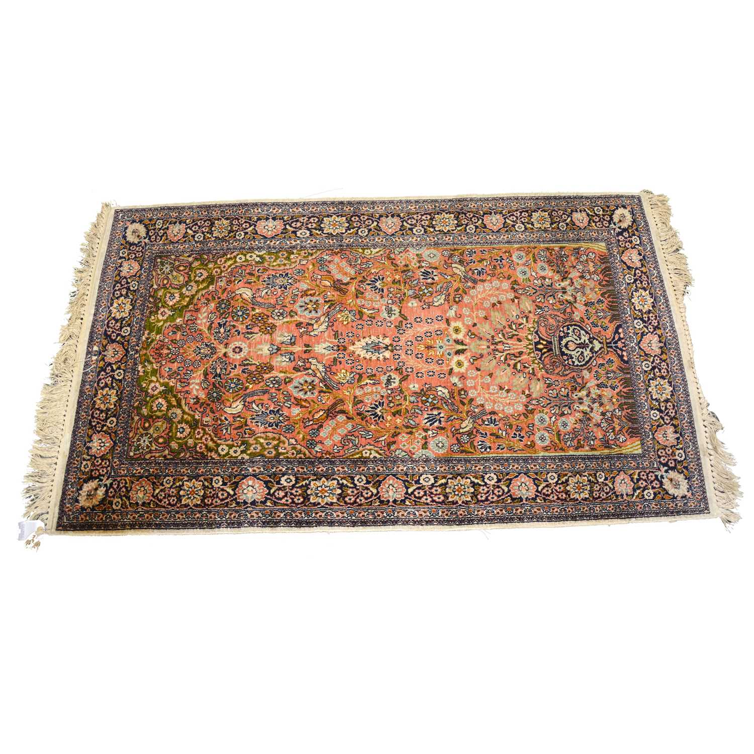 Lot 588 Kashmir silk rug
