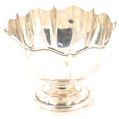 Lot 240 - Silver rose bowl