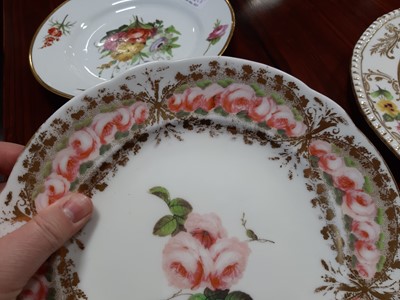 Lot 53 - Nantgarw porcelain plate and two Derby plates