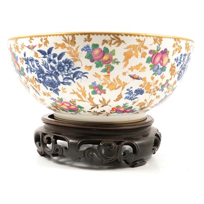 Lot 5 - Worcester style rose bowl