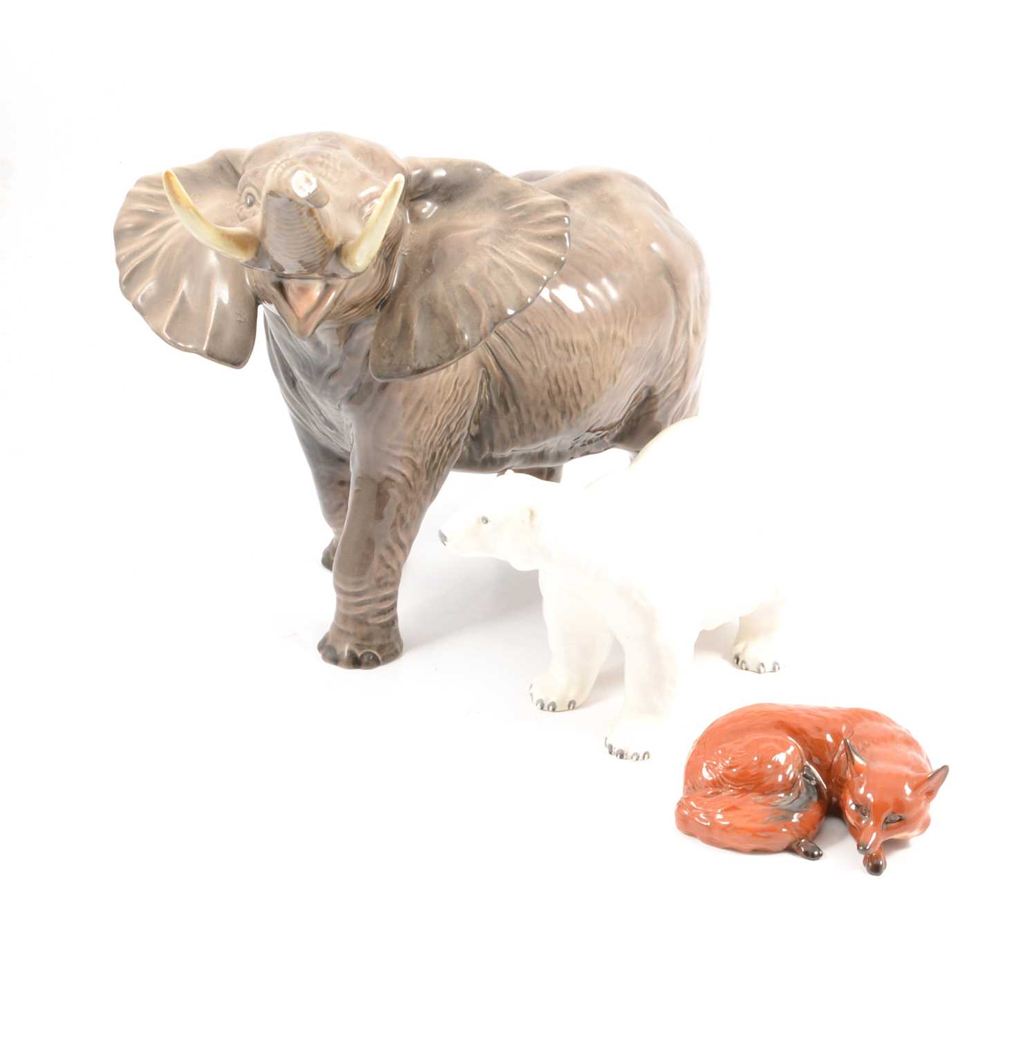 Lot 2 - Three Beswick animal figurines