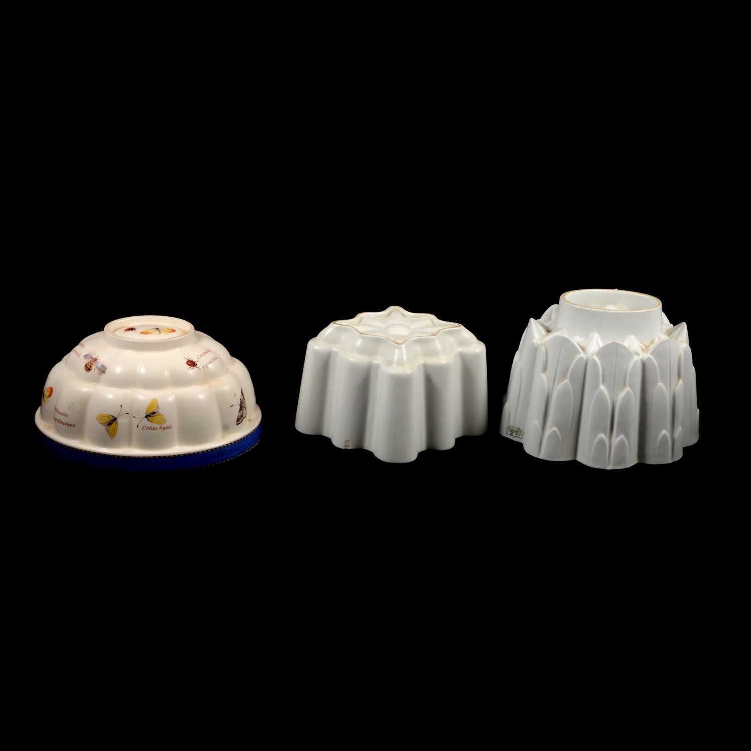 Lot 11 - Four vintage ceramic jelly moulds