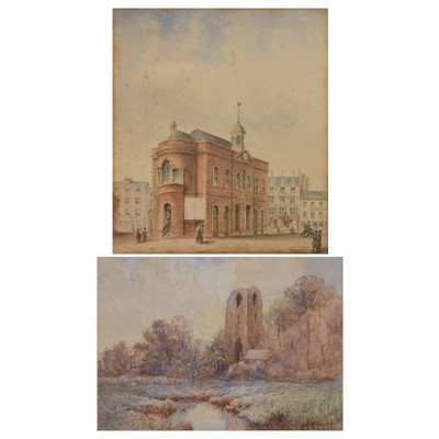 Lot 337 - W T H Brown, Ulverscroft Priory, and a Victorian watercolour.