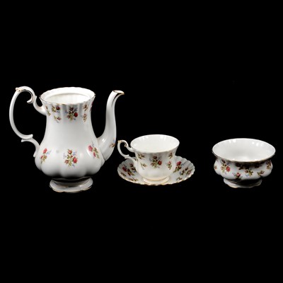 Lot 61 - Royal Albert 'Winsome' and Royal Crown Derby 'Derbies Posies' part tea services