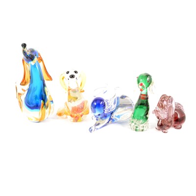 Lot 29 - Twelve Murano glass dog figures