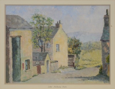 Lot 342 - John Anthony Park, cottages in a Cornish village.