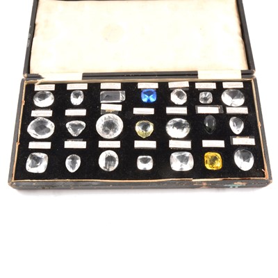 Lot 85 - A collection of twenty-one glass replica historic diamonds.