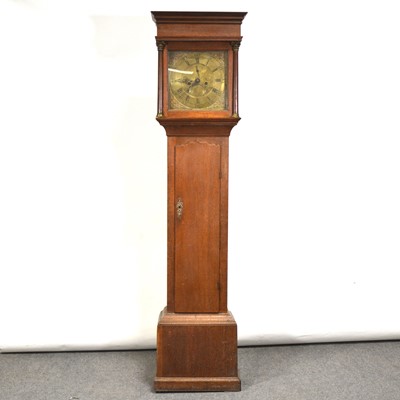 Lot 449 - George III oak longcase clock