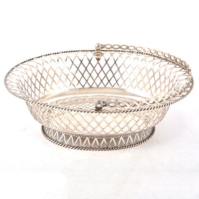 Lot 222 - Edwardian silver dessert basket