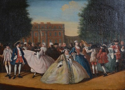 Lot 528 - Follower of William Hogarth, Promenading