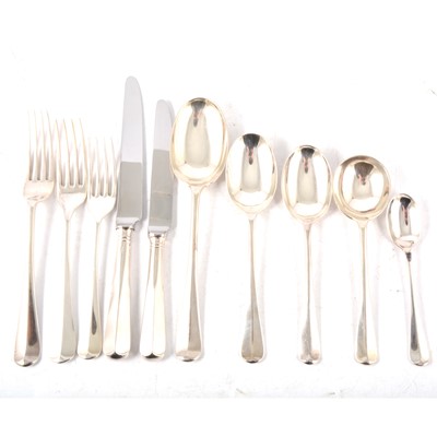 Lot 233 - Matched canteen of silver cutlery, twelve place setting