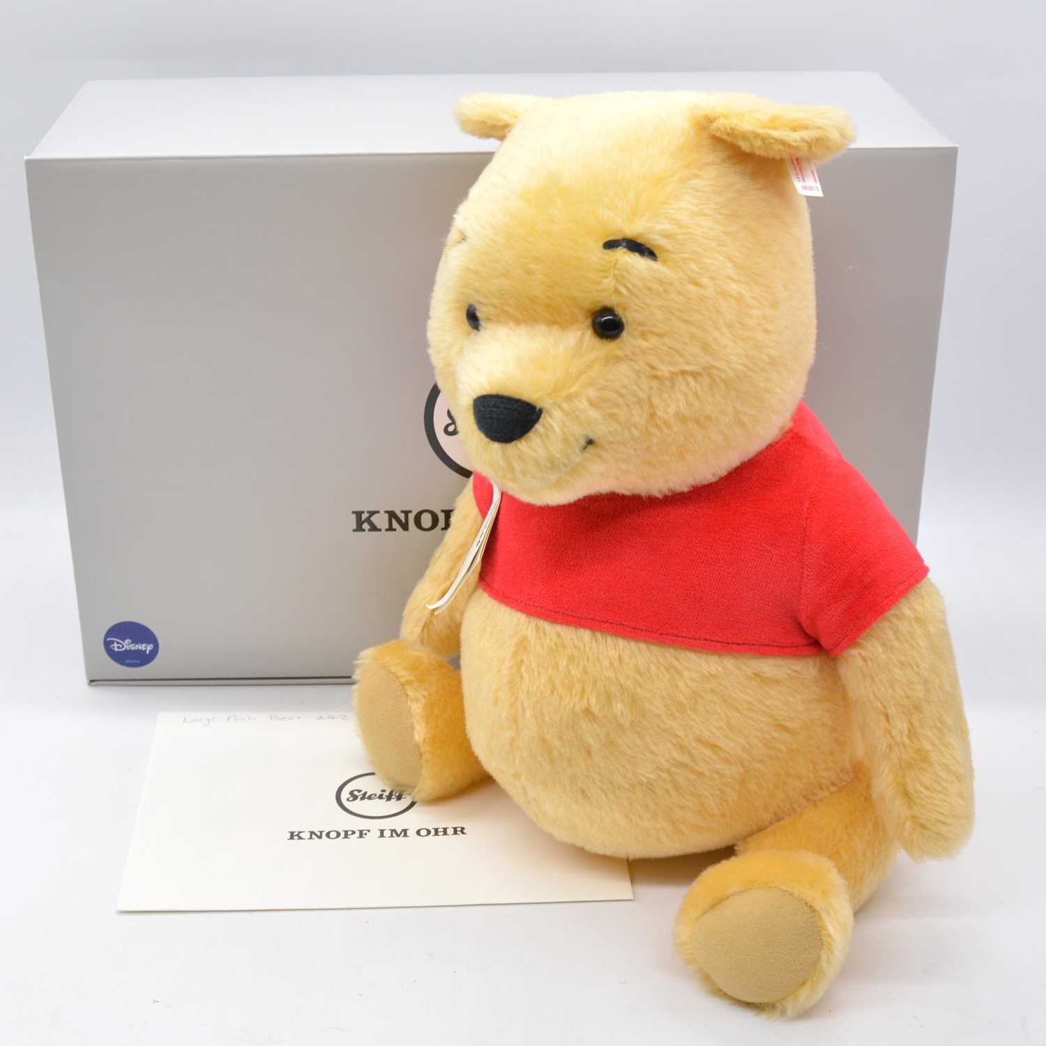 Lot 103 - Steiff Germany teddy bear, 683213 'Winnie the Pooh',  boxed with certificate.