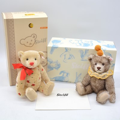 Lot 99 - Two Steiff Germany teddy bears,421204 'Teddy Clown', 656507 'Steiff Summer', both boxed