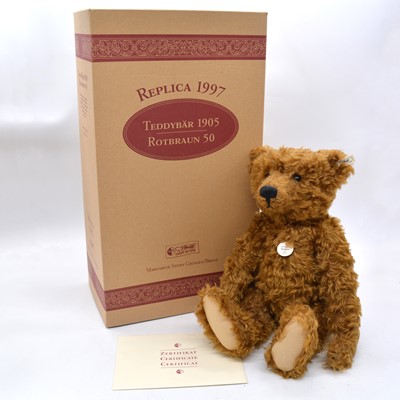 Lot 49 - Steiff Germany teddy bear, 404306 'Teddybear 1909', boxed with certificate