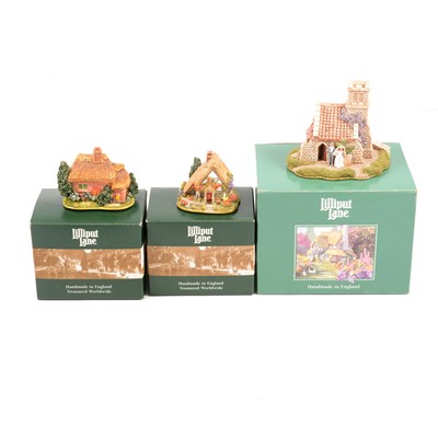 Lot 110 - Two boxes Lilliput Lane cottages