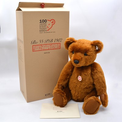 Lot 125 - Steiff Germany teddy bear, 404009 'Bear 55 PB 1902', boxed with certificate.