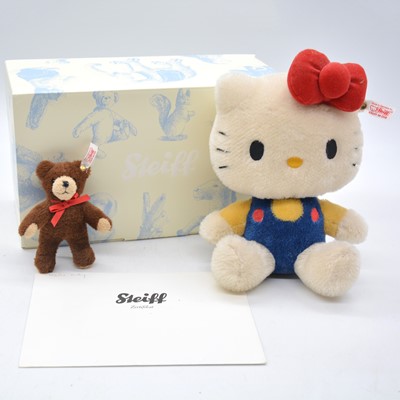 Lot 65 - Steiff Germany teddy bear, 682216 'Hello Kitty 40th anniversary', boxed with certificate