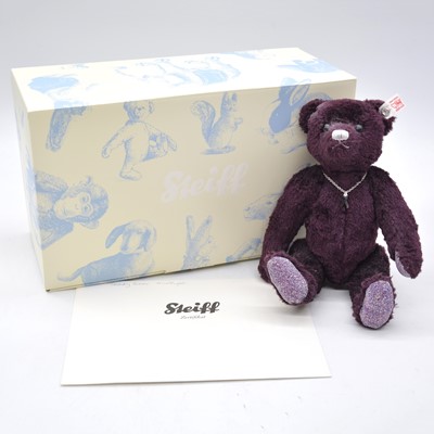 Lot 88 - Steiff Germany teddy bear, 035159 'Amethyst', boxed with certificate.