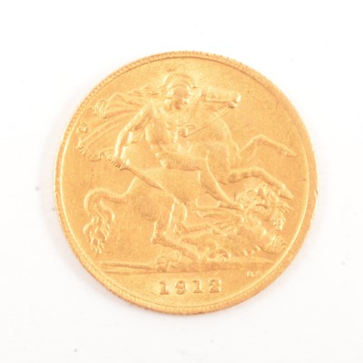 Lot 154 - A Gold Half Sovereign Coin.