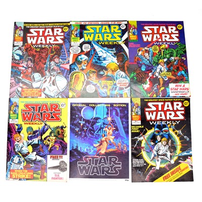 Lot 242 - Marvel Comics Star Wars Weekly, no.1, no.2, no.3, no.4, no.6 etc