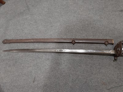 Lot 136 - Victorian Light Infantry sword and a modern Japanese sword