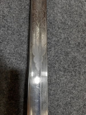 Lot 136 - Victorian Light Infantry sword and a modern Japanese sword