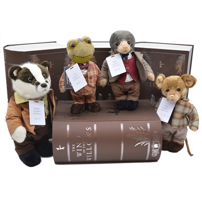 Lot 33 - A complete set of four Charlie Bears Wind in the Willows teddy bears, boxed