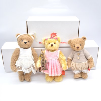 Lot 113 - Three Teddy Hermann teddy bears, boxed