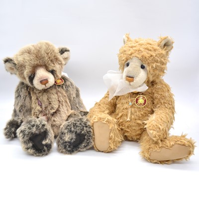 Lot 135 - Two Charlie Bears including 'Fish' and 'Asia'.